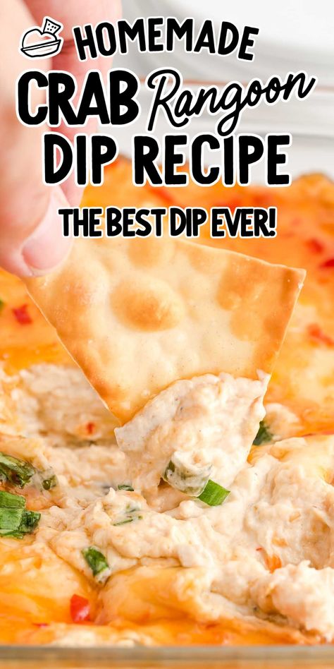 Crab Rangoon Dip Crab Rangoon Dip Recipe, Rangoon Dip, Best Dip, Crab Rangoon Dip, Creamy Crab, Cheesy Dip, Easy Lunch Ideas, Crab Rangoon, Chinese Takeout