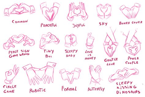 How To Draw A Hand Doing A Heart, Hand Heart Reference Drawing, Heart Hands Art Reference, How To Draw Hands Making A Heart, Making A Heart With Hands Pose, Hand Holding Heart Reference, How To Draw Heart Hands, Heart Hands Reference, Drawing Heart Hands