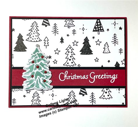 Su Celebrate Everything Dsp, Celebrate Everything Dsp, Craft Nook, Celebrate Everything, Stamped Christmas Cards, Christmas Tree Sale, Autumn Paper, Handmade Christmas Card, Stampin Up Project