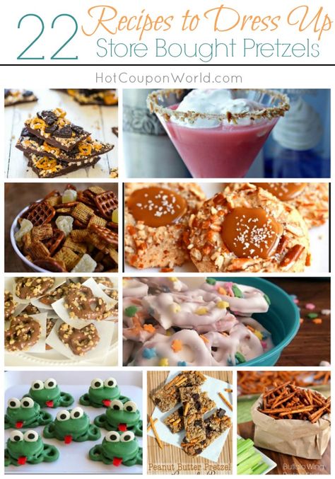 22 Recipes to Dress Up Store Bought Pretzels {via HotCouponWorld.com} - A curated collection of the best recipes from our favorite bloggers. From seasoned and chocolate covered to cookies, bars and more! Weather you crave salty and sweet or savory and spicy there is sure to be something here to whet your appetite. Recipes With Pretzels, Pretzel Recipes, Drop Cookie, Lemon Drop Cookies, Frugal Recipes, Cookies Bars, Pretzels Recipe, Pretzel Sticks, Bowl Food