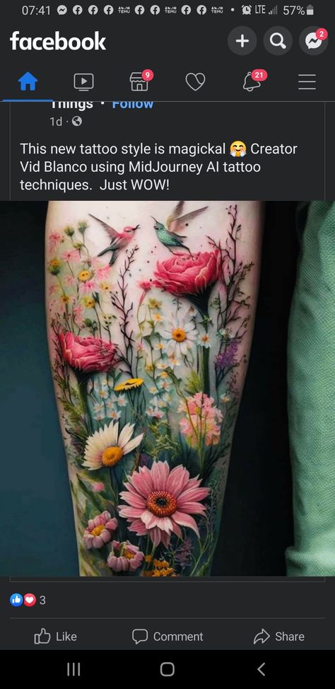 English Garden Tattoo Sleeve, Wild Flower Garden Tattoo, Field Of Wildflowers Tattoo, Wildflower Field Tattoo, Realistic Wildflower Tattoo, Wildflower Wrist Tattoo, Wild Flowers Tattoo Design, Wild Flower Tattoo Sleeve, Meadow Tattoo