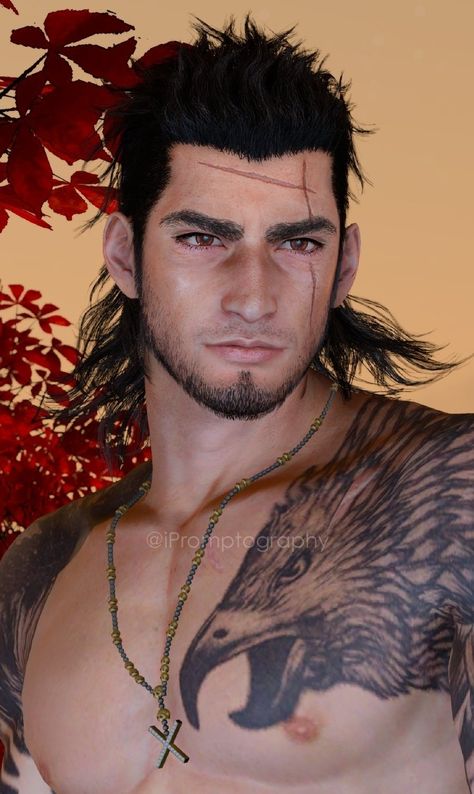 Gladiolus Amicitia, Gladio Ffxv, Beauty And The Beast Art, Final Fantasy Art, Final Fantasy Xv, Video Game Characters, Final Fantasy, Game Character, Beauty And The Beast