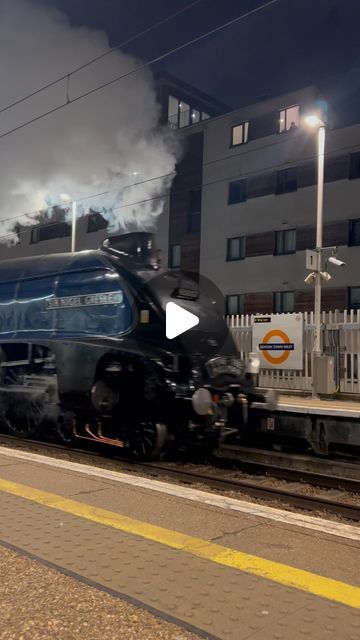 Thatsup London - Restaurants, bars, activities & nightlife! on Instagram: "Who else got to see ‘Sir Nigel Gresley’, LNER Pacific A4 train passing through London last night? We caught a glimpse of it at Kentish Town West!

We’re channeling our inner @francis_bourgeois43 💅 

It was deigned by Sir Nigel Gresley and is the same class as the Mallard, the fastest steam train in the world. It’s heading to Newcastle as part of a Steam Dreams rail tour 🚂 

#trainspotting #london #londontrains #trains #trainstagram" Kentish Town, Trainspotting, Steam Train, London Restaurants, Steam Trains, Mallard, Newcastle, Last Night, Night Life