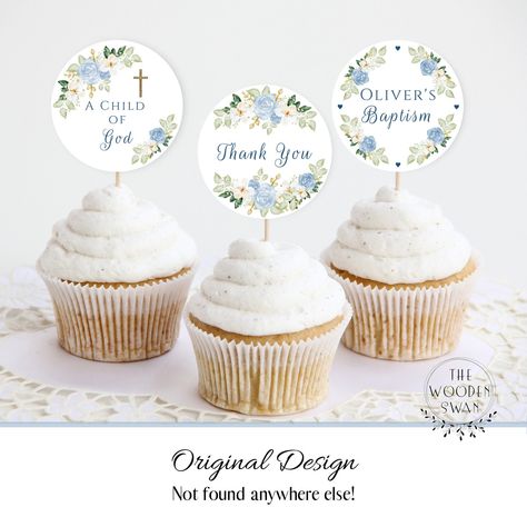 50th Anniversary Invitations, Round Gift Tags, Cupcake Toppers Printable, Invitation Text, Girl Christening, Round Tags, 25th Wedding Anniversary, Boy Baptism