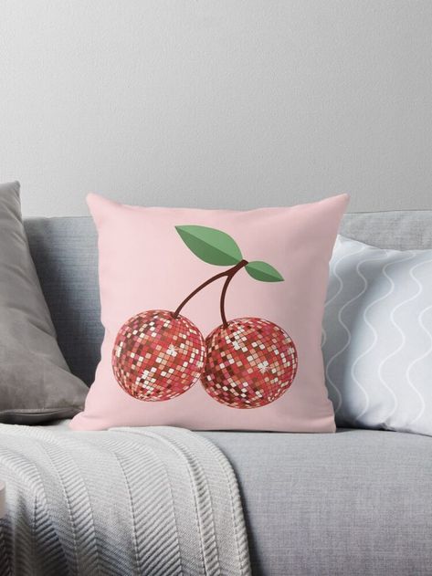 preppy cherries Red Disco Ball, Disco Ball Cherries, Prepster Style, Prep School Style, Preppy Dorm Room, Cowgirl Room, Living Room Classic, Nautical Chic, College Dorm Decor