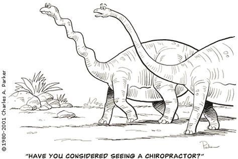 Even dinosaurs could benefit from seeing a chiropractor.  Call today for your appointment!!! Adjustment Chiropractic, Chiropractic Posters, Chiropractic Humor, Chiropractic Art, Chiropractic Quotes, Chiropractic Marketing, Sports Physical Therapy, Physical Therapy Assistant, Spinal Decompression