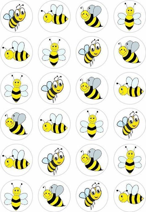 Bumble Bee Cupcakes, Paper Cupcake Toppers, Bee Cupcakes, Bee Themed Classroom, Bee Activities, Bee Classroom, Penanda Buku, Fairy Cake, Bee Party