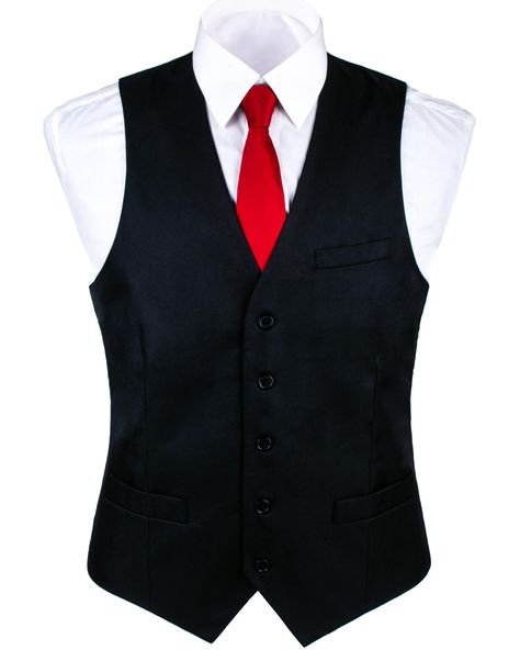 PRICES MAY VARY. Imported Button closure Dry Clean Only Elevate your style with timeless elegance in the Umo Lorenzo Men's Black Vest. This sophisticated vest boasts classic design elements, featuring a solid color, V-neck cut, 5-button closure, and a genuine front pocket. With two real side pockets and an adjustable back waistband, it ensures a tailored fit that sets you apart with confidence and charm. Perfect for various occasions, from formal business events to wedding banquets, this black s Suit Vest For Men, Mens Dress Vests, Mens Black Vest, Black Suit Vest, Clothes Drawing, Tuxedo Vest, Classic Tuxedo, Vest For Men, Formal Suit