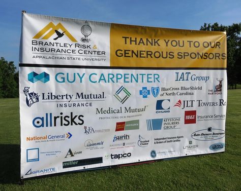 Sponsor Banner, Chamber Ideas, Golf Tournament Gifts, Golf Fundraiser, Alumni Events, Art Fundraiser, Blue Cross Blue Shield, Appalachian State University, Health Fair