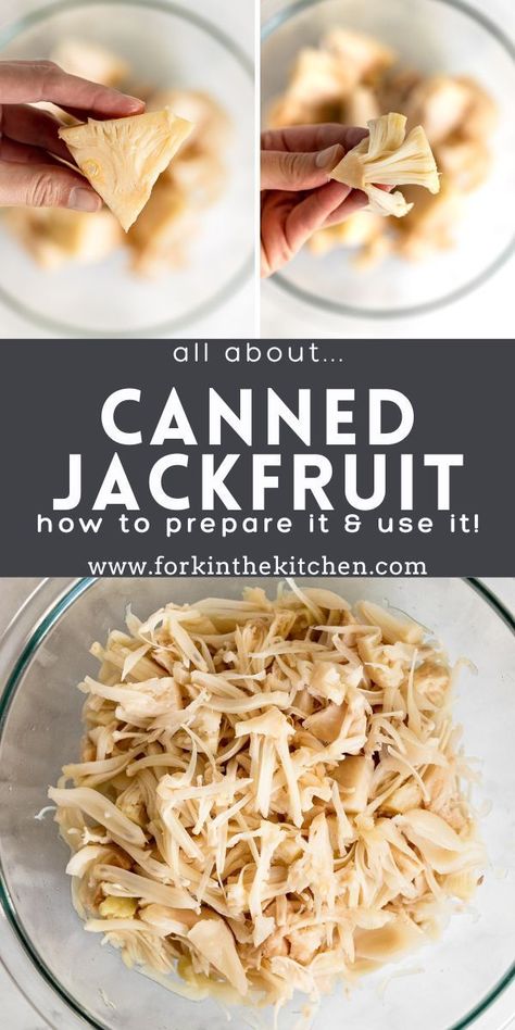 If you’ve ever wondered “what is jackfruit?!“, or what it tastes like, or how you can use it, then keep on reading, because we’re going to dive into learning all about jackfruit! Recipe ideas included, too! Fresh Jackfruit Recipes, Jackfruit Vegan Recipes, Jackfruit Recipe, How To Cook Jackfruit, Raw Jackfruit, Canned Jackfruit, Jackfruit Recipes, Plant Based Diet Recipes, Daniel Fast