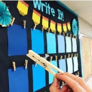 Classroom Hacks - Tiny Teaching Shack Display Student Work, Work Bulletin Boards, Classroom Hacks, Feedback For Students, Classroom Bulletin Boards, Classroom Setup, Classroom Setting, Future Classroom, Kids Writing