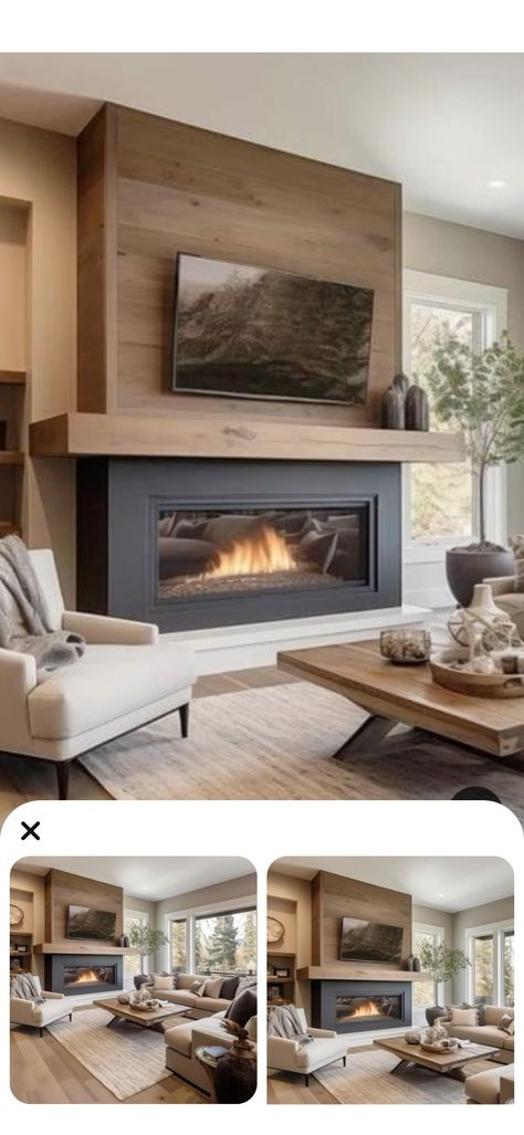 Fireplace With Stone, Stove Surround, Wood Stove Surround, Grey Stone Fireplace, Fireplace Feature, Built In Around Fireplace, Fireplace Feature Wall, Fireplace Designs, Fireplace Tile Surround