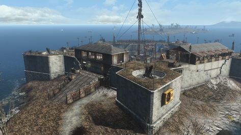 Fallout 4 Castle Build, Fallout Settlement Ideas, Fo4 Settlements, Fallout 4 Locations, Fallout 4 Settlement, Fallout 4 Tips, Fallout Artwork, Fallout Four, Spaceship Ideas