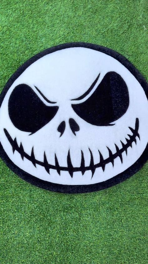 Jack Skellington rug ASMR! 🎃 #jackskellington #halloween #nightmarebeforechristmas #disney #disney100 #asmr #satisfying #oddlysatisfying #work #relaxing #fyp | Bill Wave | billwave_ · Original audio Disney Rug, Graphic Rug, Christmas Rugs, Punch Needle Patterns, October 20, Anime Boyfriend, Jack Skellington, Tufted Rug, Nightmare Before Christmas