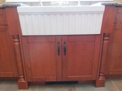 Cabinetry for Farmhouse Sinks Diy Kitchen Sink Cabinet, Farmhouse Sink Base, Small Kitchen Table Sets, Sink Base Cabinet, Face Frame Cabinets, Kitchen Facelift, Kitchen Sink Cabinet, Farmhouse Sinks, Fireclay Farmhouse Sink