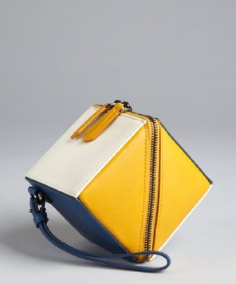 Cube Bag, Novelty Bags, Unique Bags, Leather Bags Handmade, Yellow And Blue, Stylish Bag, Leather Design, Diy Bag, Bago