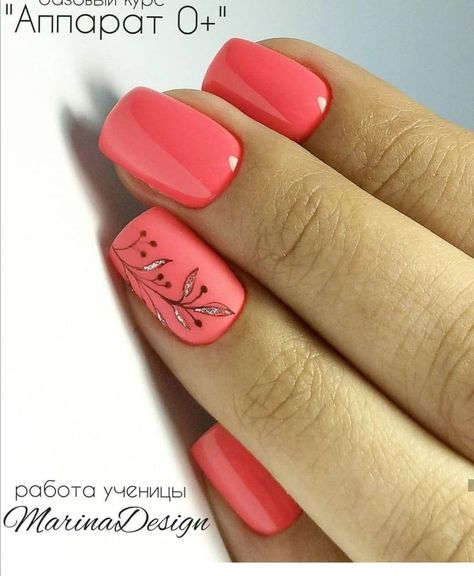 27 Spring and Summer Nail Design Ideas 2023 | Spring Nail Art Gel Nail Design Ideas 2023, Summer Nails Coffin, Summer Nail Design Ideas, Coral Nails With Design, Spring Nail Ideas, Coral Nails, Nail Art Gel, Cute Nail Art Designs, Work Nails