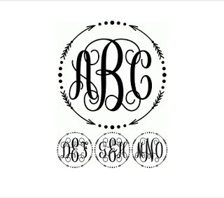 Svg Shapes, Vine Font, Cricut Monogram, Vinyl Monogram, Monogram Shirts, Monogram Decal, Circle Monogram, Vinyl Shirts, Silhouette Cameo Projects