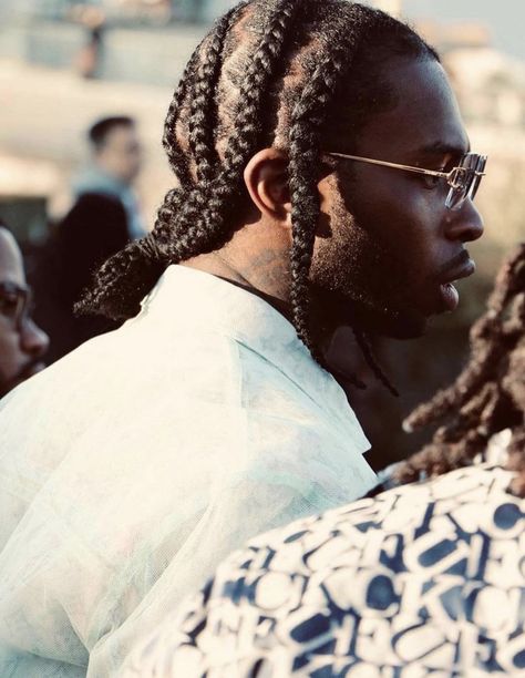 Rapper Braids, Jim Jones Rapper, Twist Ideas, Woo Man, Cartoon Rappers, Jim Jones, Black Men Hairstyles, Men Hairstyles, Braid Hairstyles