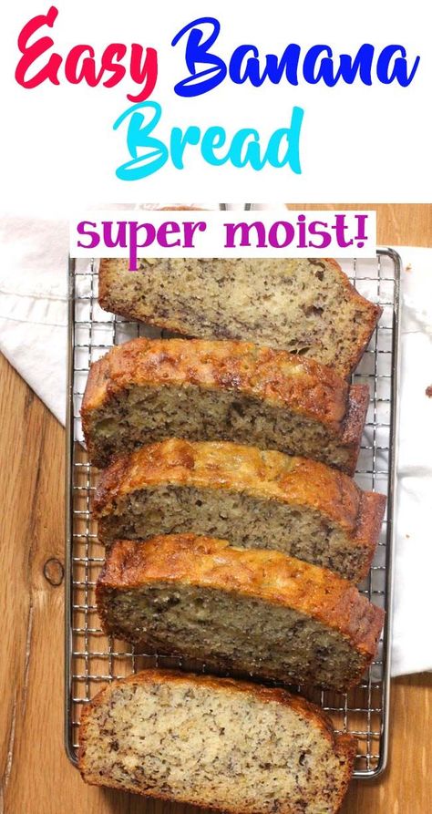 Banana Bread Recipe Oil Moist, Banana Bread Using Oil, Banana Bread Recipe Oil, Banana Bread Recipe With Oil, Banana Bread Oil, Best Easy Banana Bread, Super Moist Banana Bread Recipe, Banana Bread With Oil, Banana Bread Recipe Easy Moist