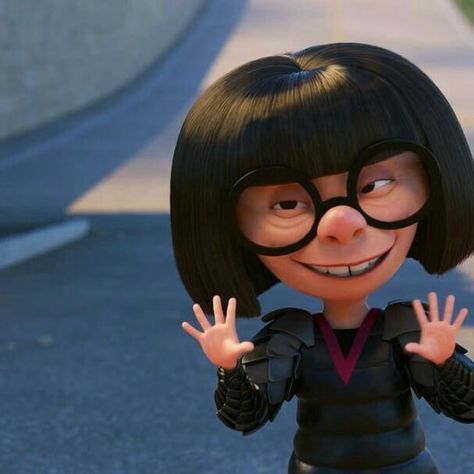 Short Hair Cartoon Characters, Edna Mode Aesthetic, Enda Mode, Tv Cartoon Characters, Edna Incredibles, Edna Mode, Flower Background Iphone, Cute Ducklings, Iphone Wallpaper Video