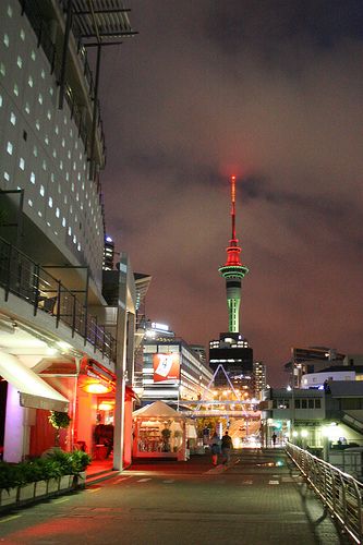 Auckland, New Zealand - Viaduct and Sky Tower South Auckland Aesthetic, Auckland Aesthetic, Auckland City Aesthetic, University Of Auckland New Zealand, Sky Tower Auckland Aesthetic, South Auckland, Auckland Skyline, Dark Rock, Sky Tower