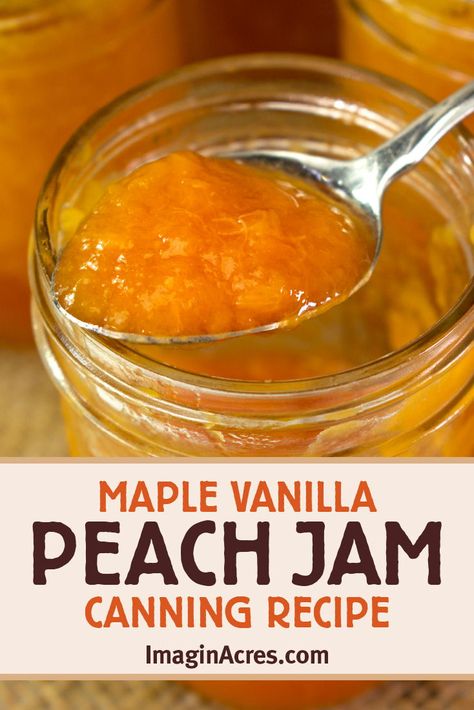 Spiced Peach Jam Recipe, Peach Jams, Easy Peach Jam Recipe Canning, Peach Cobbler Jam, Peach Jam Recipe Canning, Peach Jam Recipes, Vanilla Peach Jam Recipe Canning, Canning Peaches In Heavy Syrup, Jam Flavors