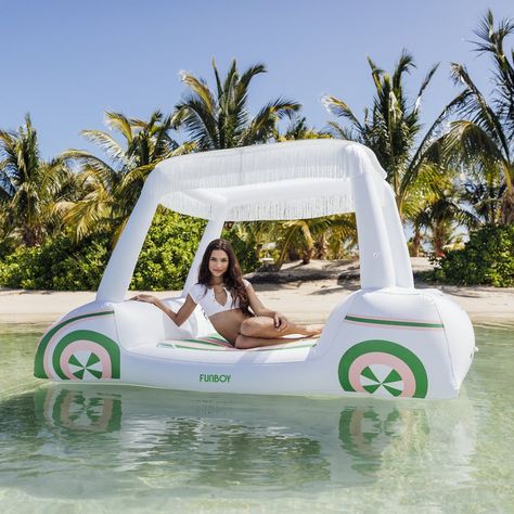 Funboy Golf Cart Float Luxury Pool Floats, Flamingo Pool Float, Cool Pool Floats, Flamingo Pool, Pool Rafts, Giant Inflatable, Summer Pool Party, Kiddie Pool, Summer Lake