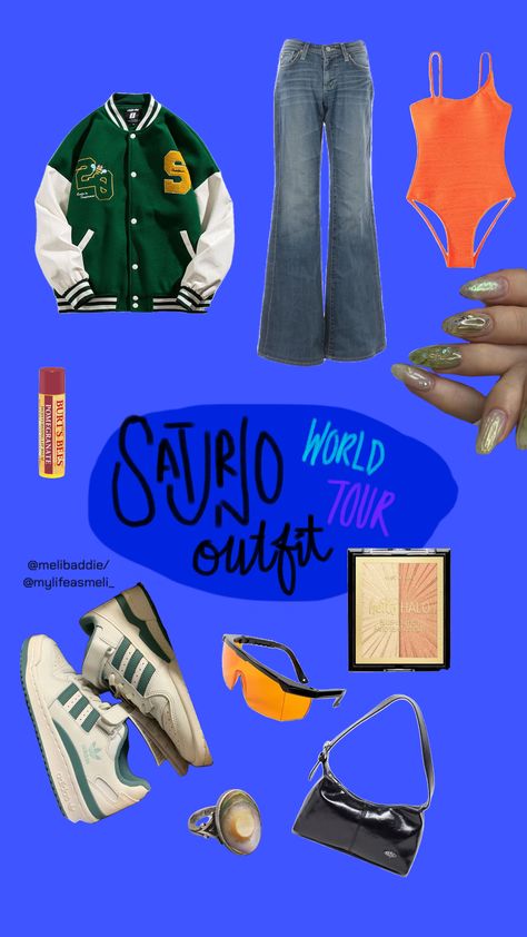 ¿ya sabes qué vas a usar para el Saturno World Tour de Rauw Alejandro? aquí un poco de inspo 🪐 yt/ig: @ / melibaddie #ootd #outfitinspo #beauty #concert #festival #summer #summeraesthetic Burt's Bees Pomegranate, Concert Festival, Festival Summer, Fits Inspo, Create Collage, Summer Aesthetic, Creative Play, World Tour, Fitness Inspo