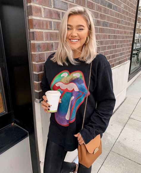 Shoulder Length Blonde Hair Highlights, Bre Sheppard Hair Short, Bre Sheppard Hair, Salon Fits, Church Hair, Bre Sheppard, Trend Ideas, Vsco App, Blonde Hair Looks