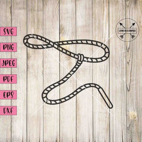 Lasso Tattoo Ropes, Lasso Rope Drawing, Cowboy Rope Tattoo, Cowboy Lasso Drawing, Lasso Drawing, Lasso Tattoo, Name Tattoos Ideas, Cowboy Lasso, Western Clip Art