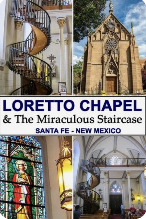 Loretto Chapel Santa Fe, Joseph The Carpenter, Sante Fe New Mexico, Loretto Chapel, New Mexico Vacation, New Mexico Road Trip, Travel New Mexico, New Mexico Santa Fe, Mexico Trip