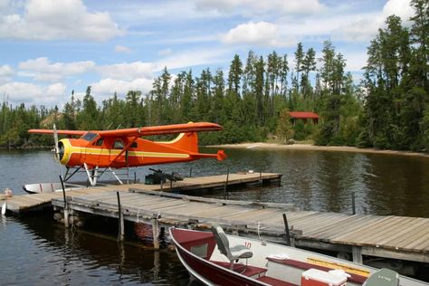 A Canadian fly-in fishing trip should be on your bucket list | Northern Ontario Travel Pike Fishing Tips, Sea Planes, Canadian Wilderness, Drop Shot Rig, Bush Plane, Gull Lake, Northern Pike, Float Plane, Ontario Travel