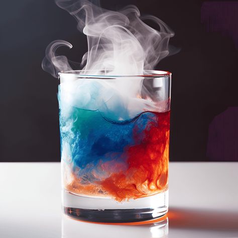 Goblet Of Fire Drink, Fire And Ice Cocktails, Dnd Cocktail Recipes, Pop Rocks Cocktail, Non Sweet Cocktails, Fun Vodka Cocktails, Strong Cocktail Recipes, Chemistry Cocktails, Slush Alcohol Drinks