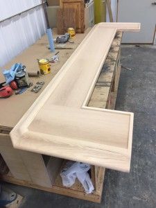 Build A Basement Bar, How To Make A Bar Top, Bar Trim Ideas, Bar Dimensions Design, Bar Tops Ideas, Diy Bar Top, Bar Top Ideas, Bar Building Plans, Build Your Own Bar