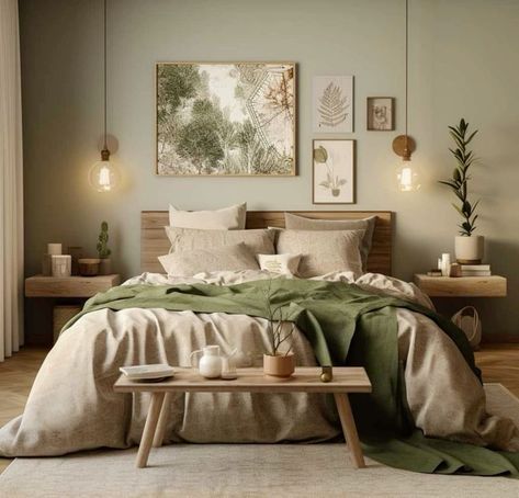 Bedroom Ideas Window Behind Bed, Bedroom Nature Theme, Tiny Apartment Aesthetic, Earthy Minimalist Bedroom, Light Academia Bedroom Aesthetic, Low Bed Ideas Cozy Bedroom, Earthy Boho Bedroom, Rug Bedroom Aesthetic, Aesthetic Boho Bedroom