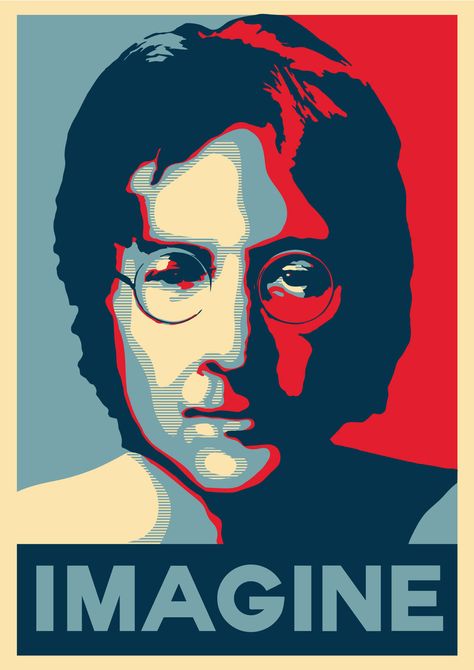 Obama Style Hope Poster In Adobe Illustrator by ~tastytuts on ... Shepard Fairey Art, Obama Poster, John Lennon Imagine, Hope Art, Imagine John Lennon, Propaganda Art, Hope Poster, Pop Art Portraits, Movie Poster Art