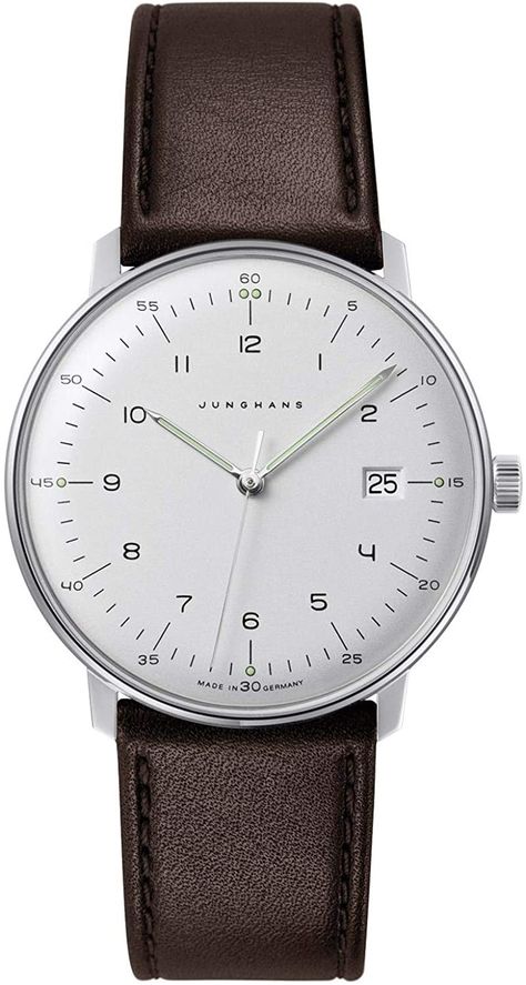 Junghans Max Bill, Junghans Watch, Max Bill, Brown Leather Watch, White Dial, Watch Collection, Automatic Watch, Luxury Watches, Quartz Movement