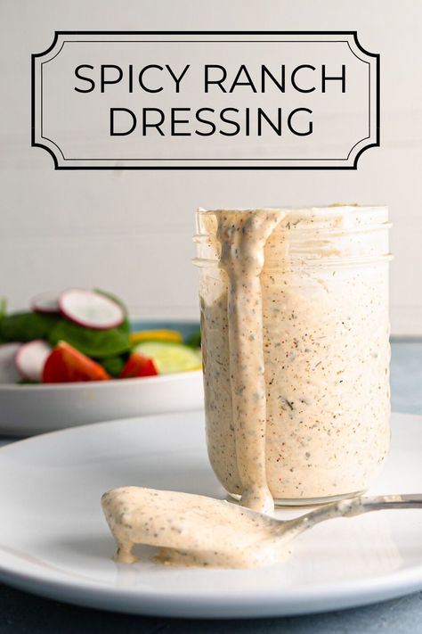 Best Ranch Dressing Recipe, Keto Ranch Dressing Recipe, Best Ranch Dressing, Spicy Ranch Dressing, Healthy Ranch Dressing, Dairy Free Keto, Ranch Dressing Recipe, Homemade Ranch Dressing, Homemade Ranch