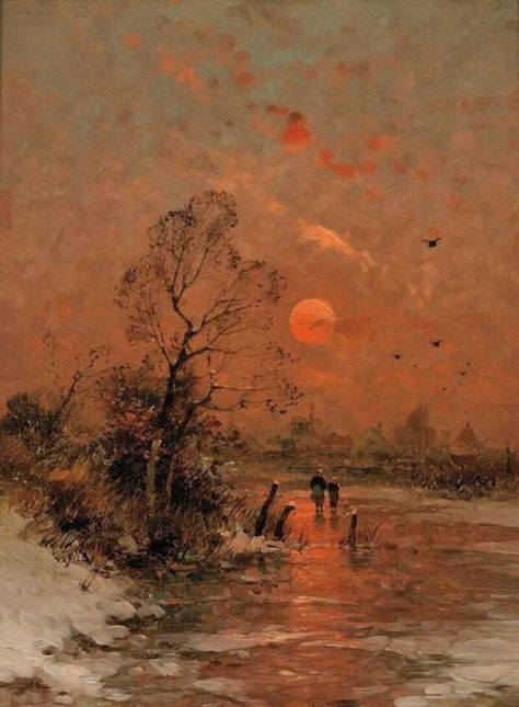 (4) Francisco Ribeiro (@fraveris) / X Fotografi Vintage, European Paintings, Classical Art, Paintings & Prints, Abstract Landscape, Beautiful Paintings, The Snow, Classic Art, Aesthetic Art