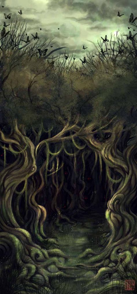 . Mirkwood Aesthetic, Hobbit Illustration, Mirkwood Forest, Ghost Painting, John Howe, Middle Earth Art, Digital Inspiration, Floating City, Level Design