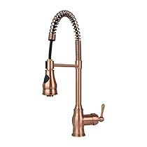 Copper Kitchen Faucet, Copper Kitchen Faucets, Kitchen Faucet With Sprayer, Pot Filler, Copper Brown, Bath Faucet, Copper Kitchen, Kitchen Faucets, Ceiling Fan In Kitchen