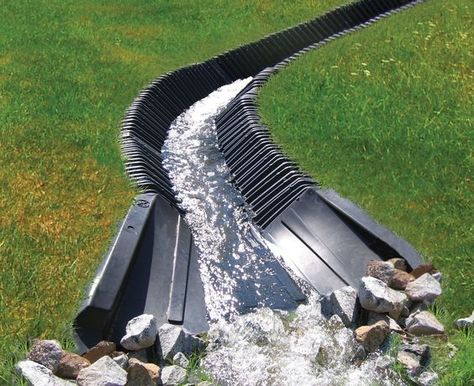 Diy Garden Landscaping, Landscape Drainage, Backyard Drainage, Budget Landscaping, Drainage Ditch, Yard Drainage, French Drain, Drainage Solutions, Front Yard Landscaping Simple