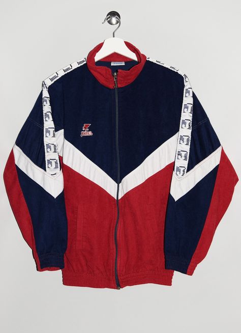 Classic 90's Joma Observe Jacket- #90s #Jacket #Joma #Track #Vintage Check more at https://howcandothis.com/manstyle/classic-90s-joma-observe-jacket/ 90s Tracksuit, Retro Fits, Retro Sport, Retro Streetwear, Tracksuit Tops, Clothing Design, Athletic Fashion, The 90s, Track Jacket