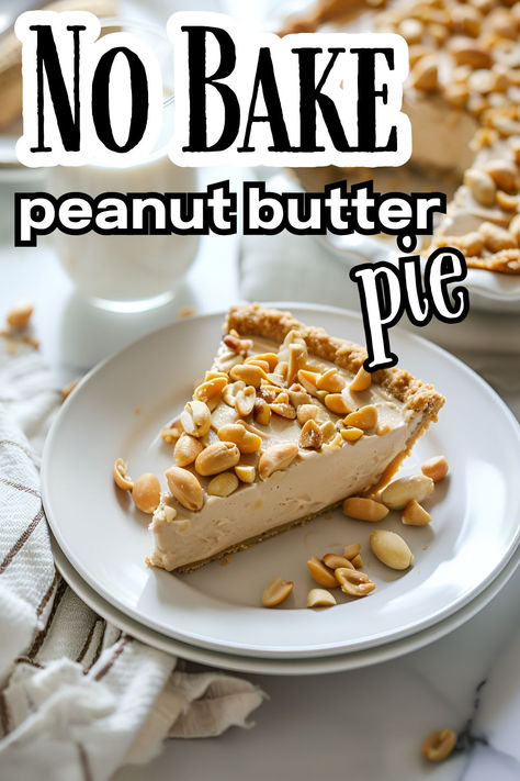 A decadent no bake peanut butter pie with a smooth filling and a graham cracker crust. Peanut Butter Pie No Bake Cool Whip, Peanut Butter Pie Without Cream Cheese, Peanut Butter Pie No Bake, No Bake Peanut Butter Pie, Peanut Butter Pie Recipe No Bake, Chocolate Graham Cracker Crust, Caramel Ice Cream Topping, Graham Cracker Crust Pie, Chocolate Graham Crackers