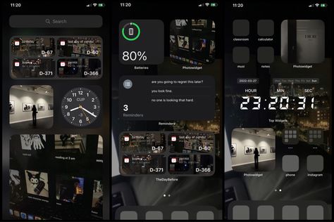 City Core Phone Layout, Aesthetic Ipad Homescreen Layout Black, Ios 15 Home Screen Ideas Dark, City Aesthetic Phone Layout, City Themed Homescreen, Dark Ios Layout Aesthetic, Home Screen Ideas Dark Aesthetic, Dark Ipad Theme, Dark Iphone Aesthetic Layout