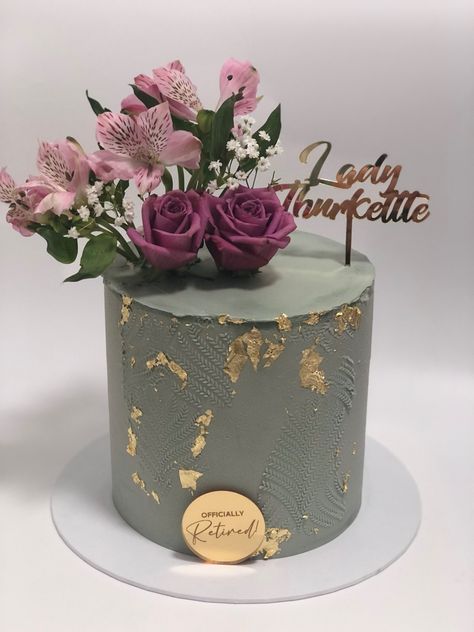 Elegant Retirement Cake, 41st Birthday Cake For Women, 41st Birthday Cake, Birthday Cake For Women, Cake For Women, Retirement Cake, 41st Birthday, Elegant Birthday Cakes, Birthday Cakes For Women