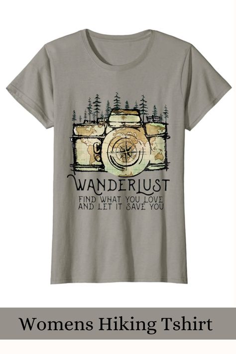 Camping Tee Shirts, World Photography Day, Camping Shirts Funny, Vneck Tshirt Women, Camping Tee, Hiking Tshirt, Photographer Shirts, Camping Humor, Women Camping