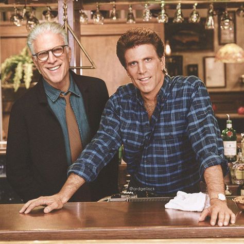 These young/old photoshops show you just how much these celebrities have grown up (or aged) since their most famous roles and moments. This is a fun one. Ted Danson, Foreign Celebrities, Gangster Quotes, Celebrity Quiz, Glitch In The Matrix, Celebrity Quizzes, Throwback Pictures, Vintage Hollywood Glamour, Celebrities Then And Now