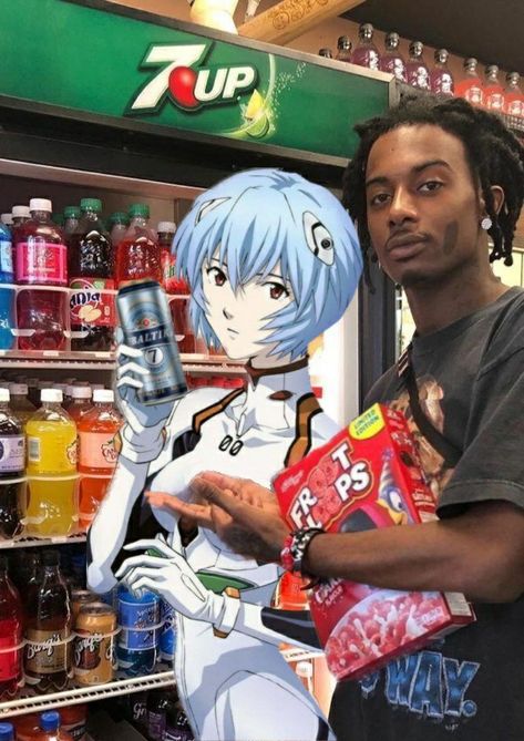 Post Carti X Anime, Rappers X Anime, Rappers With Anime Characters, Rappers Anime, Carti Anime, Celebrities With Anime Characters, Anime In Real Life, Rapper And Anime, Gangsta Anime